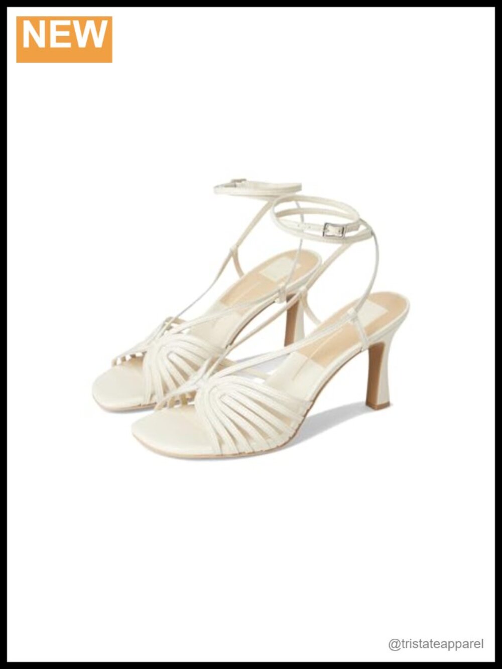 Women's Leather Lace Up Stiletto Heeled Sandals